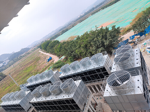 分析閉式冷卻塔的優(yōu)點(diǎn)和適用場(chǎng)合,閉式冷卻塔工作原理示意圖